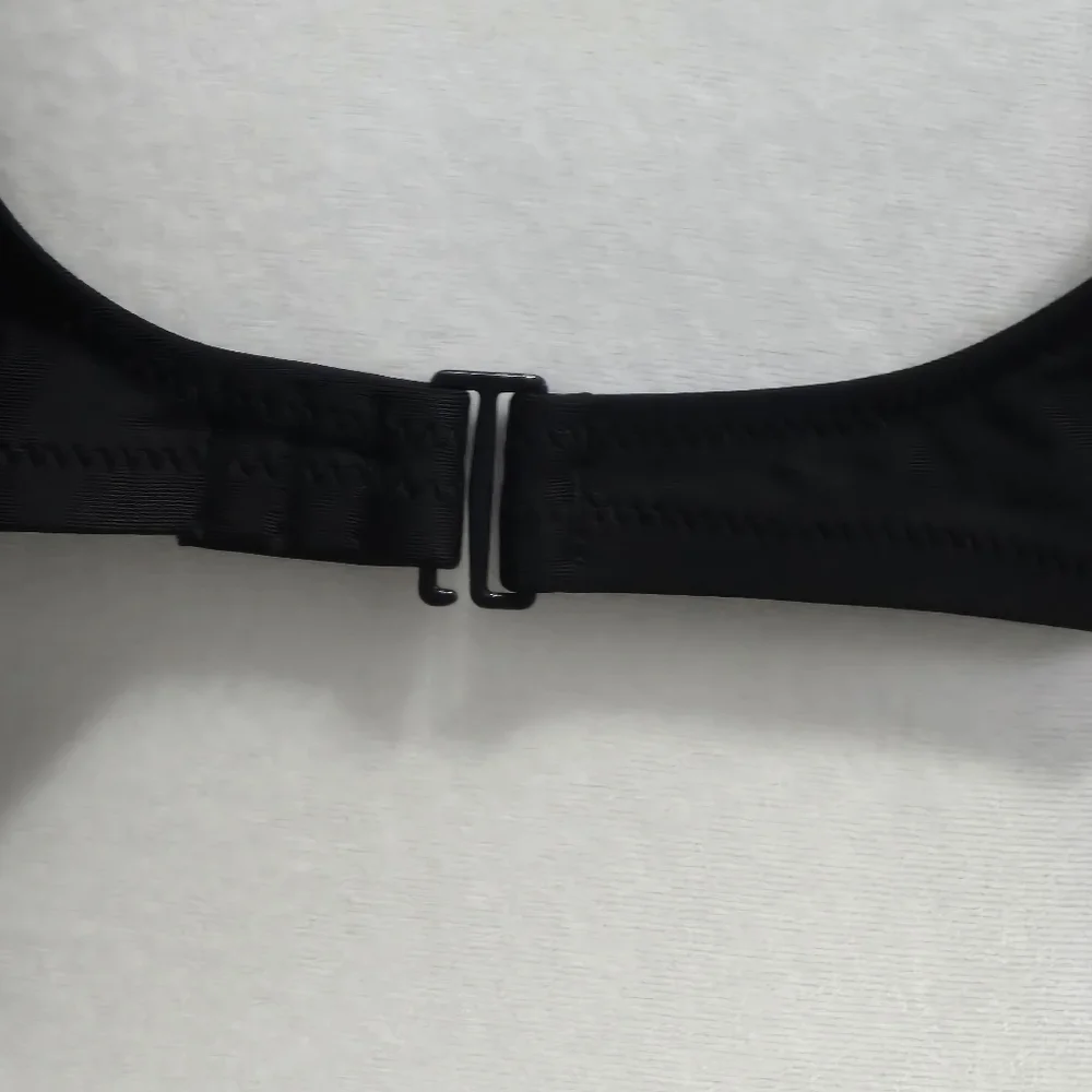 Aerie Black Scoop Plunge Bikini Swim Top Size XL